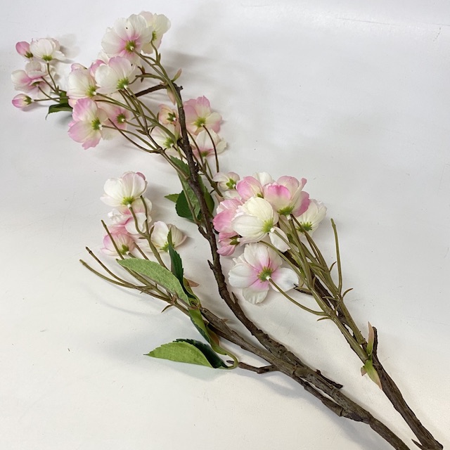 FLOWER, Blossom - Cream Pink 130cm Stem
